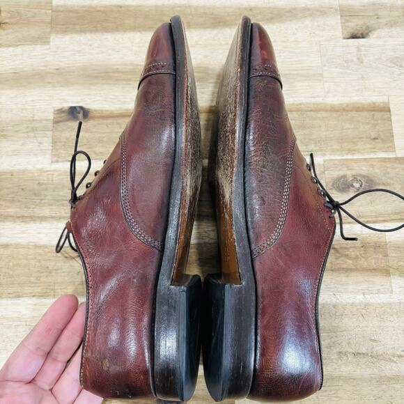 Allen Edmonds Byron Cap-Toe Oxford Dress Shoes Men Size 10 B Brown Leather main image 10